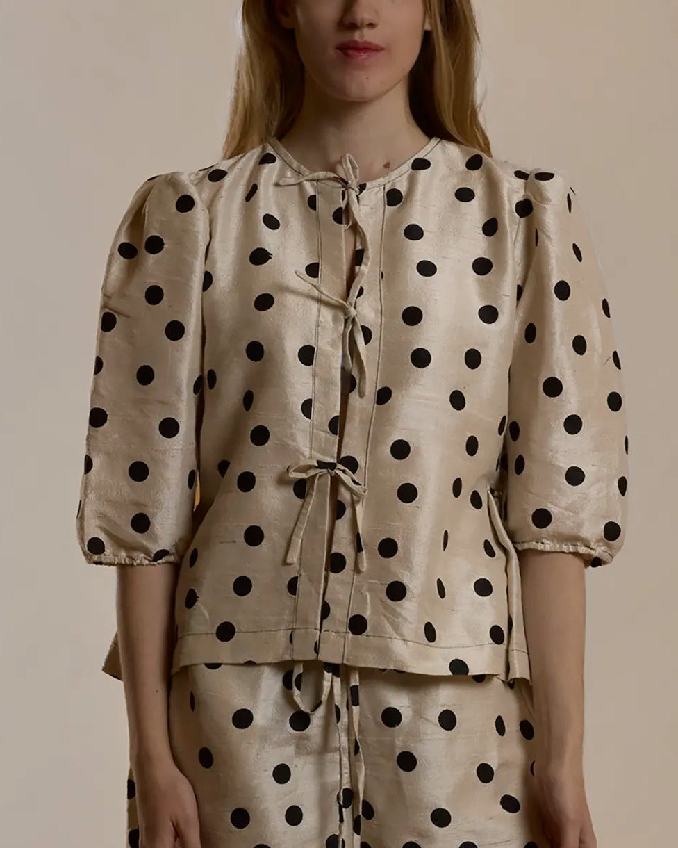 Maly Top - Patterned Silk