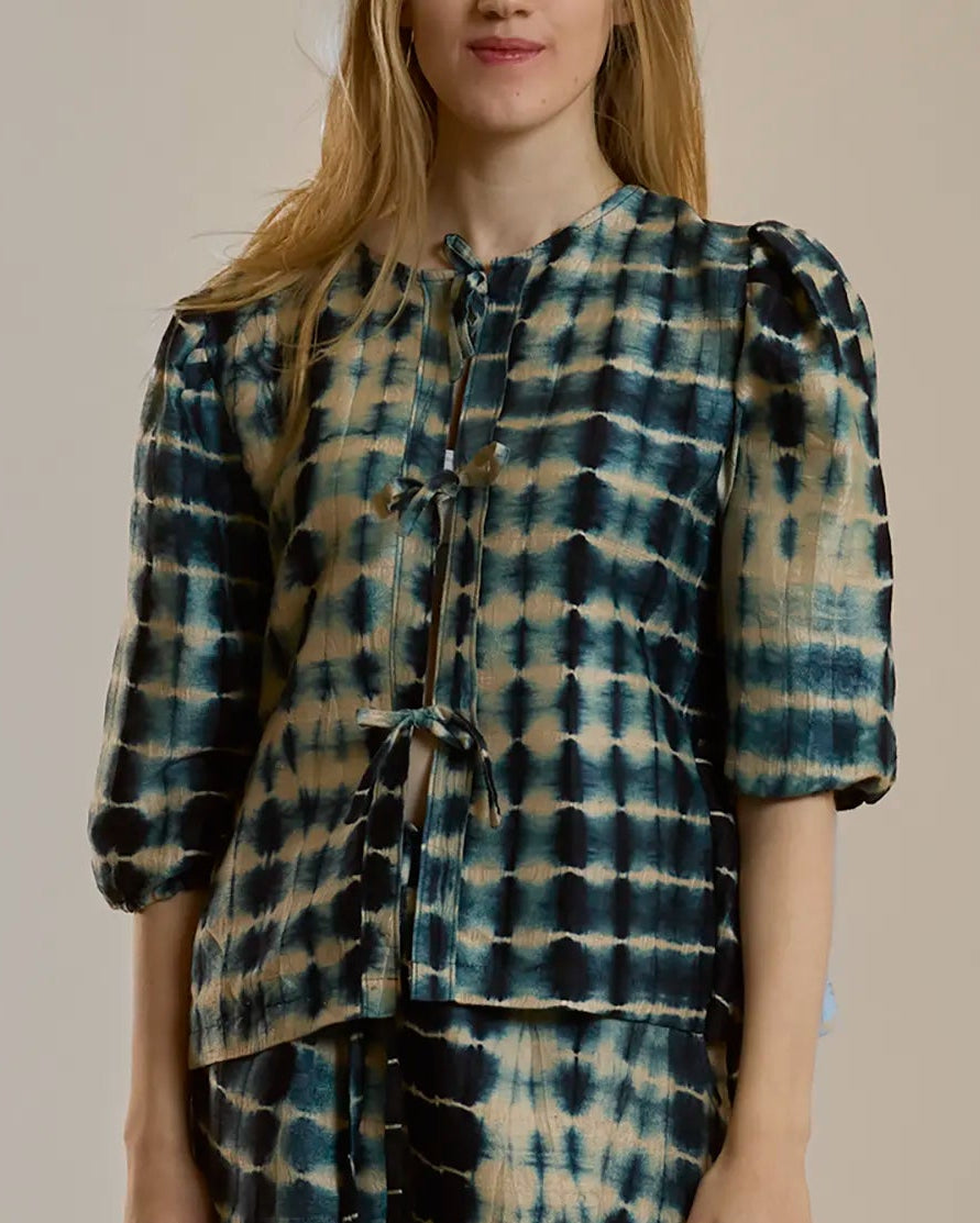 Maly Top - Patterned Silk