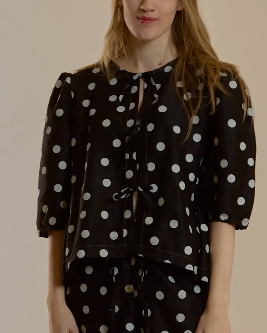 Maly Top - Patterned Silk