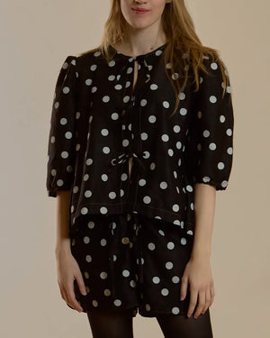Black Base Polka Dot