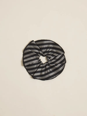 Black and Silver Pinstripe