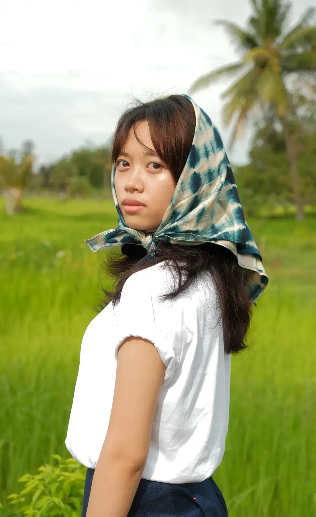 Kanika Headscarf - Patterned Silk