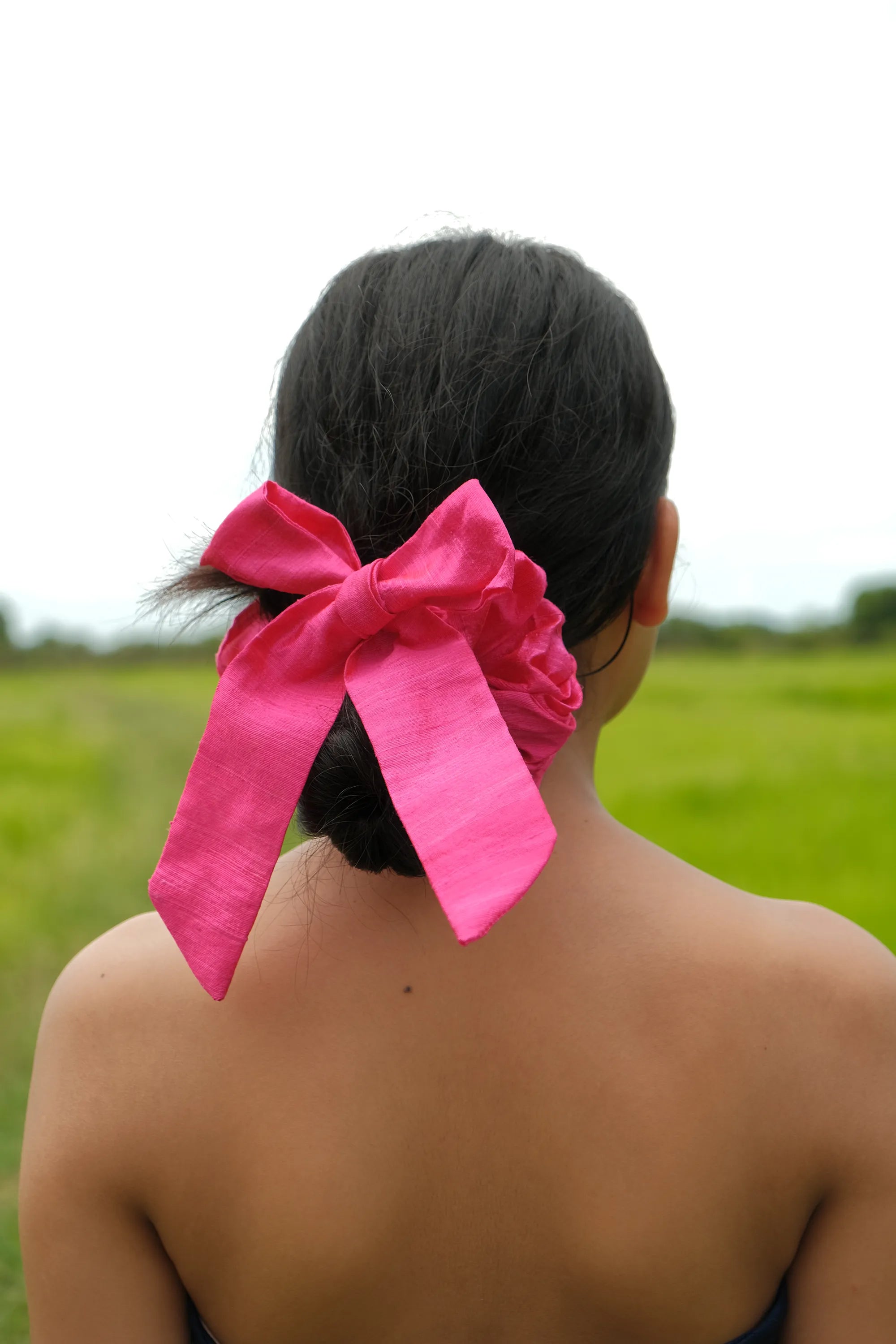 Laipich Bow Scrunchie - Pure Silk