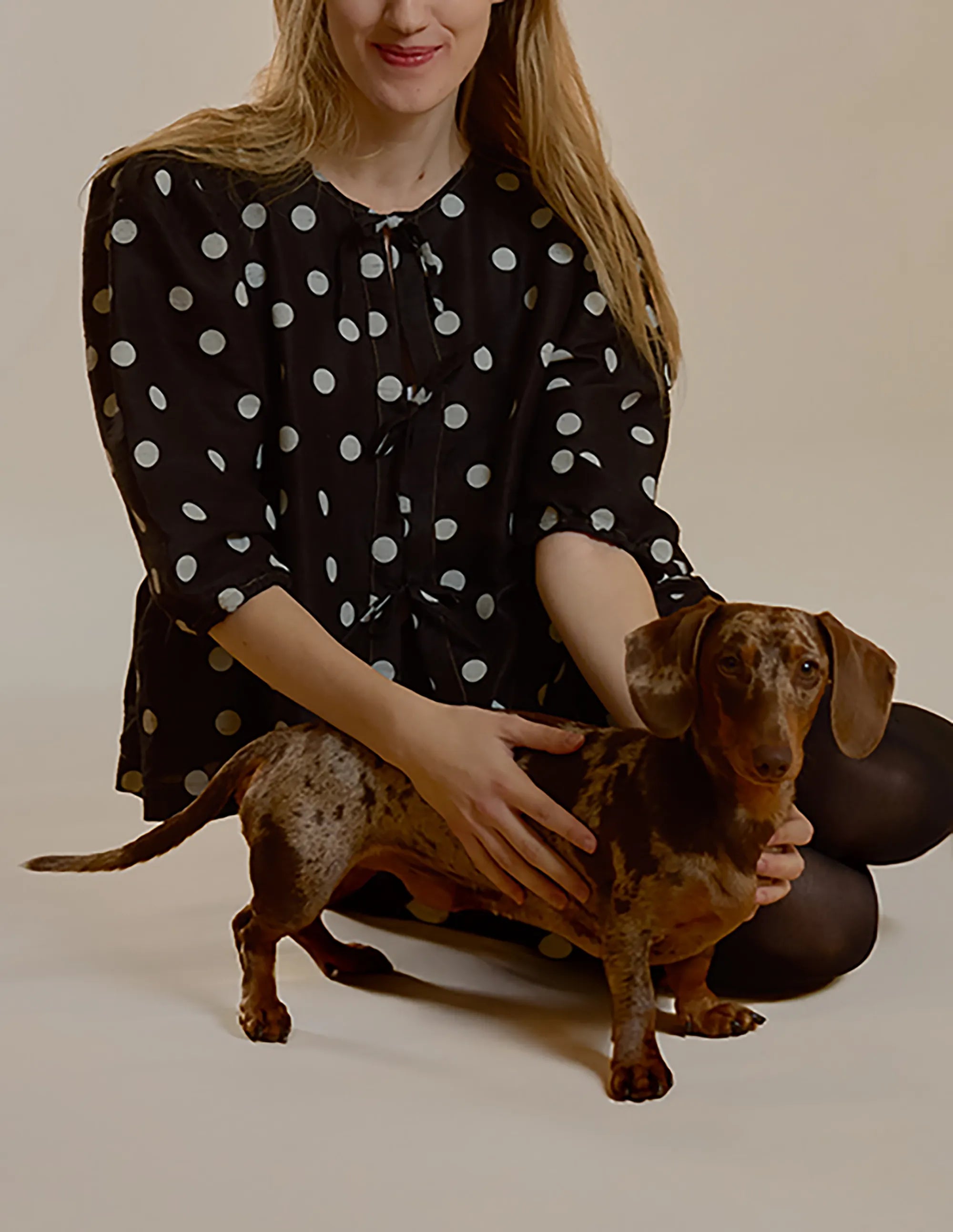 Maly Top - Patterned Silk