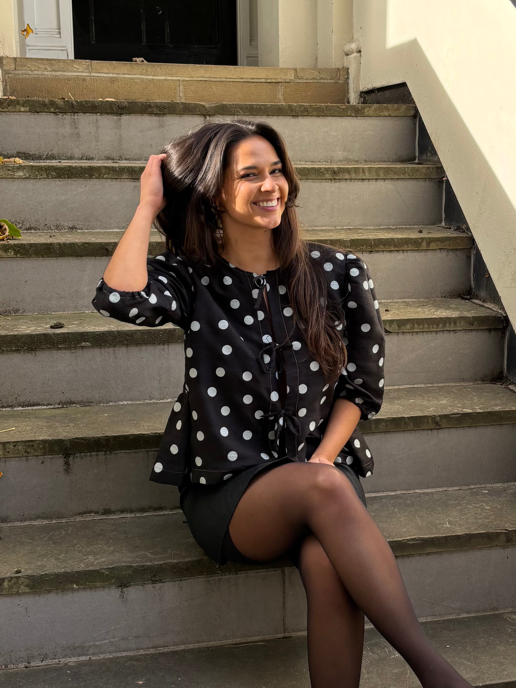 Maly Top - Patterned Silk