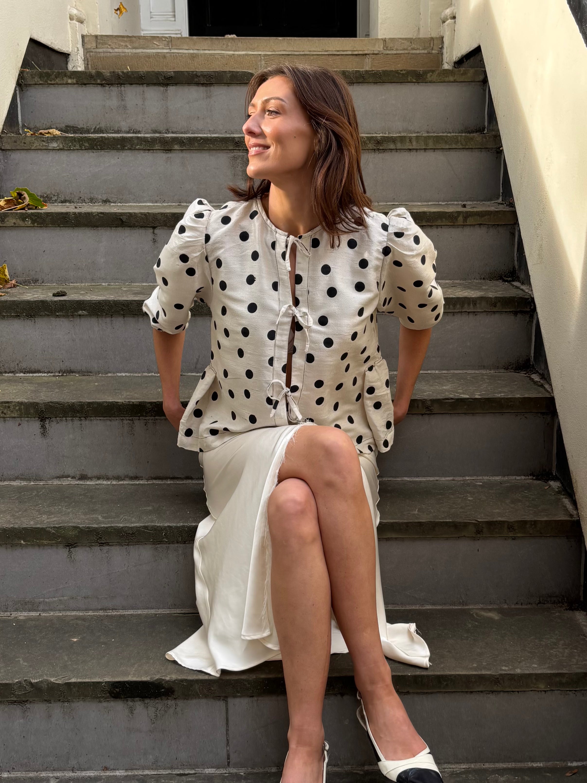 Maly Top - Patterned Silk