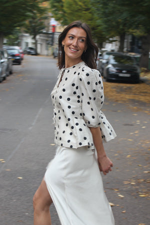 Ivory Base Polka Dot