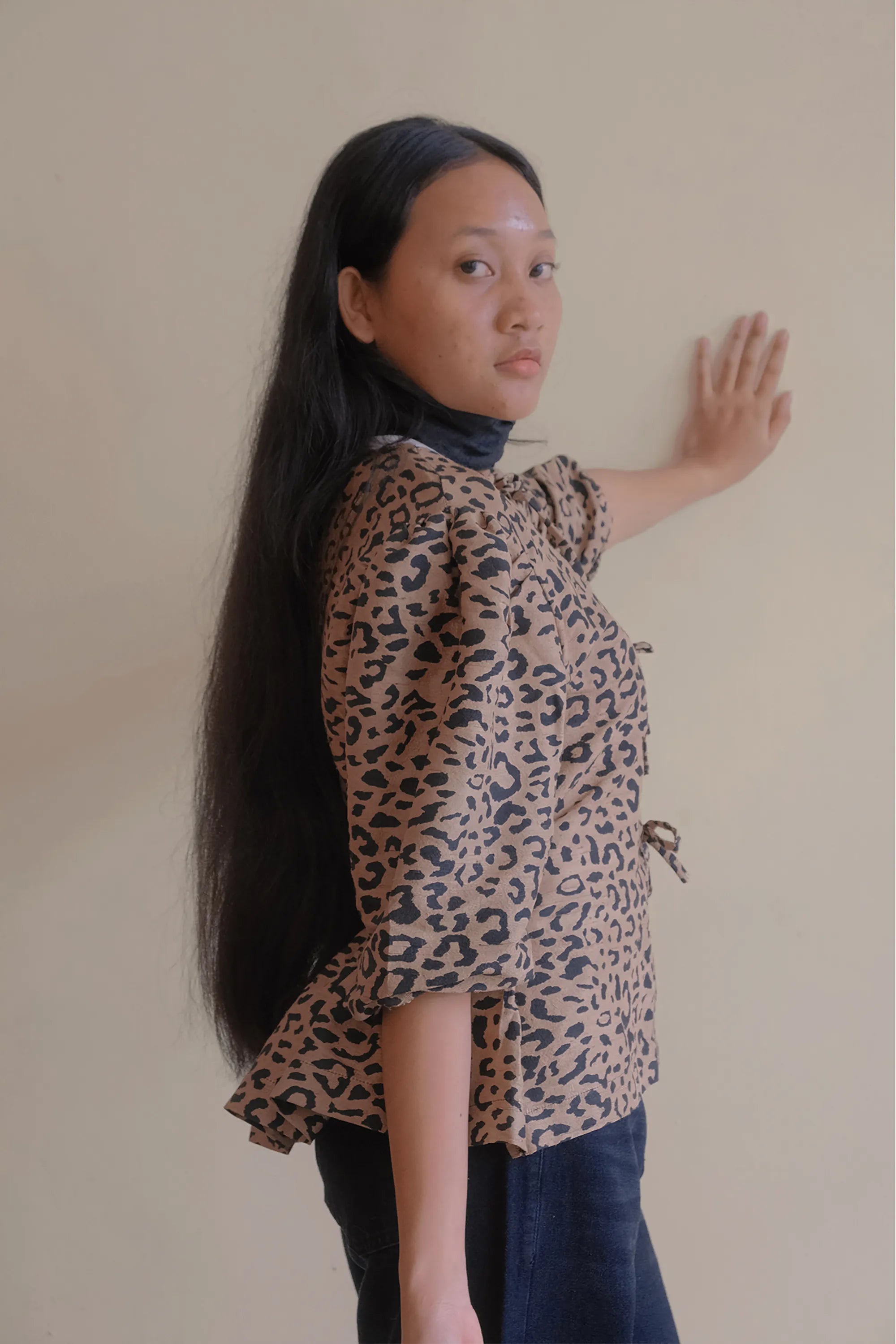 Maly Top - Patterned Silk