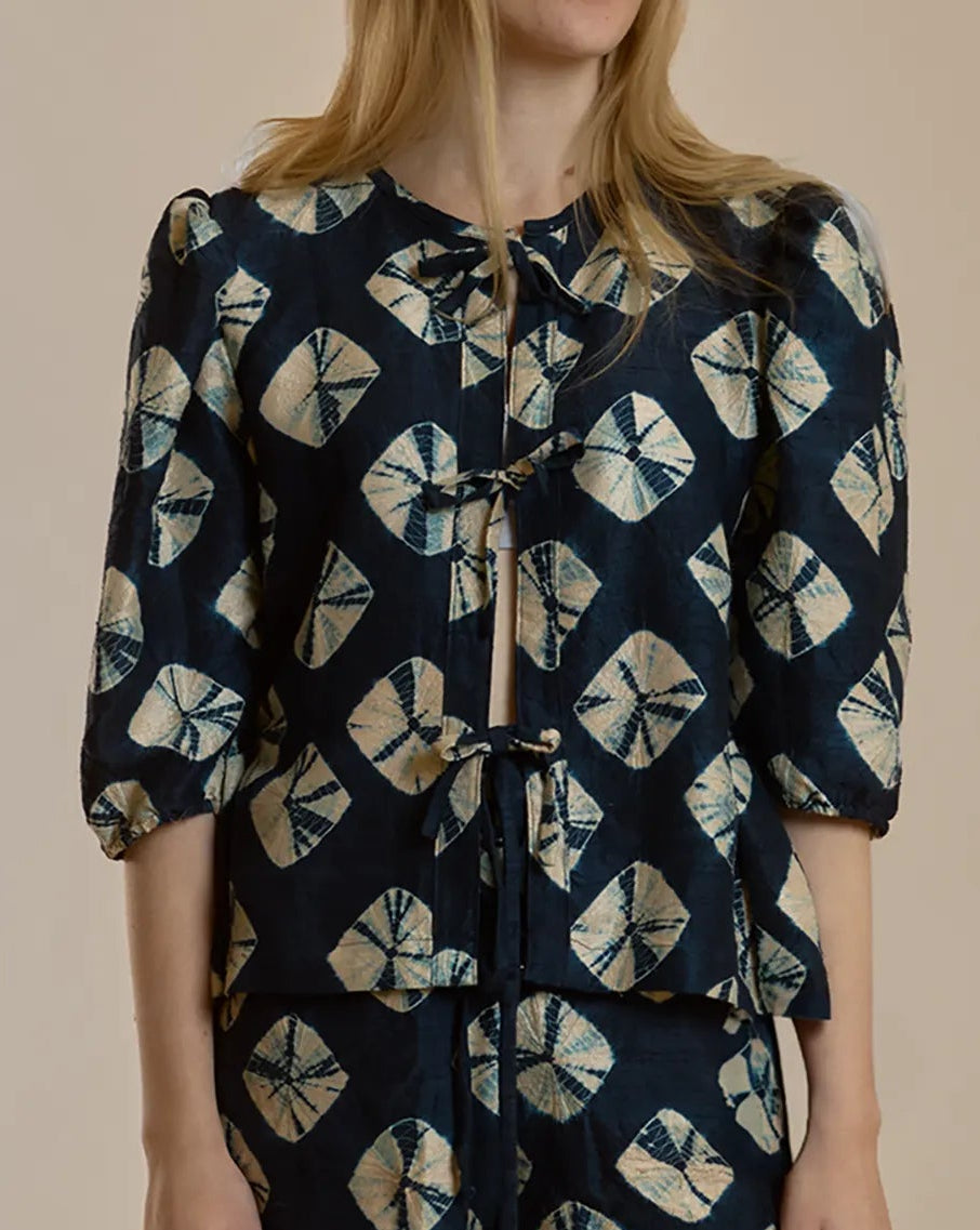 Maly Top - Patterned Silk